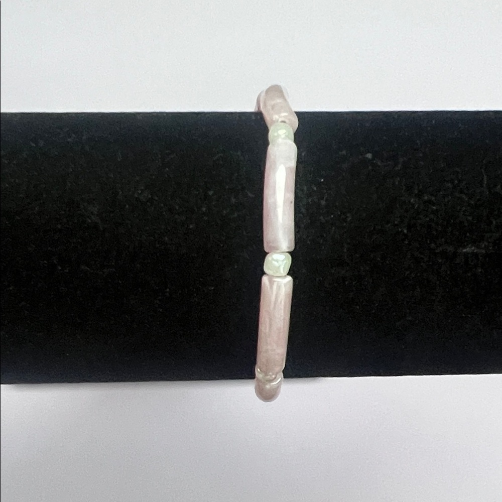 Elegant Pink Beaded Bracelet